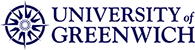 The logo of the University of Greenwich, United Kingdom.