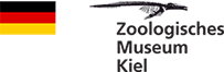 German flag and the logo of the Zoological Museum of Kiel University, Germany.